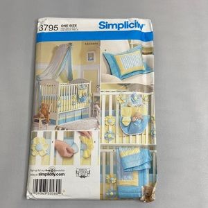 3795 Simplicity Nursery Accessories Sewing Pattern